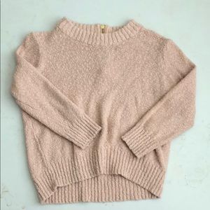 Pink sweater H&M with golden back zipper